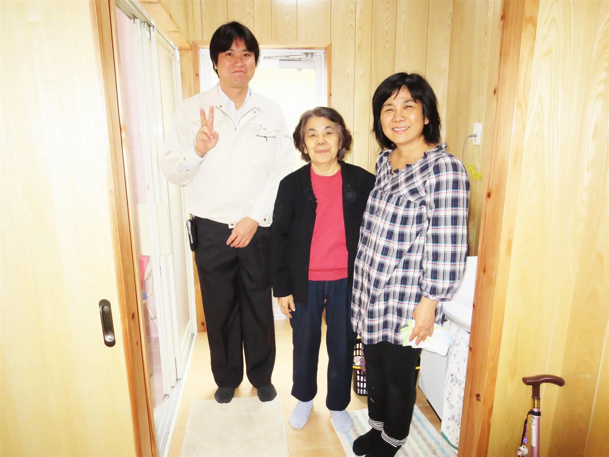 沖縄のリフォーム・那覇のリフォーム（実際に施工したお客様の声）：バリアフリ－で使いやすくなりました。