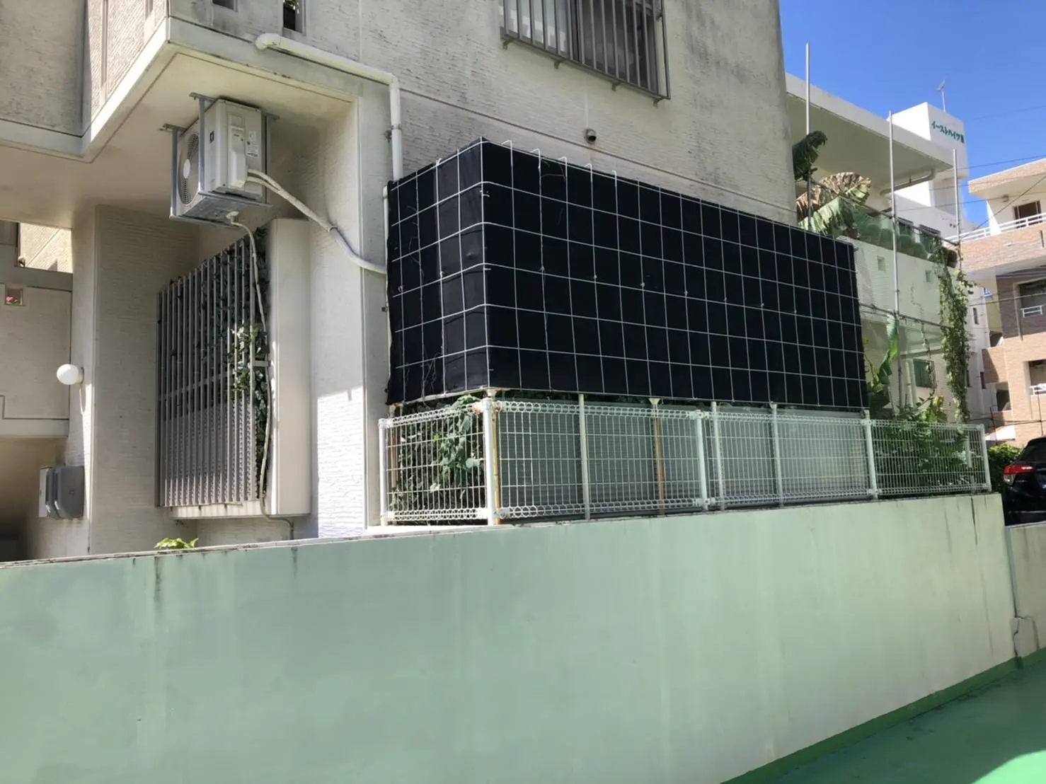沖縄で施工したリフォーム・那覇で施工したリフォーム施工前の写真:テラス設置工事