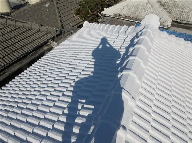 沖縄のリフォーム・那覇のリフォーム施工後の写真：Ａ邸瓦屋根防水・車庫補強工事