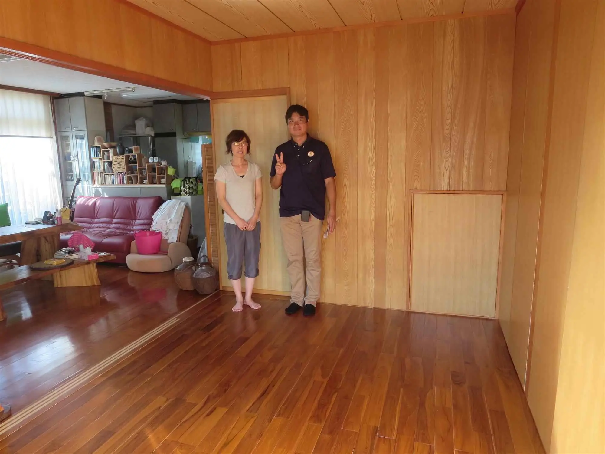 沖縄のリフォーム・那覇のリフォーム（実際に施工したお客様の声）：床の張替工事