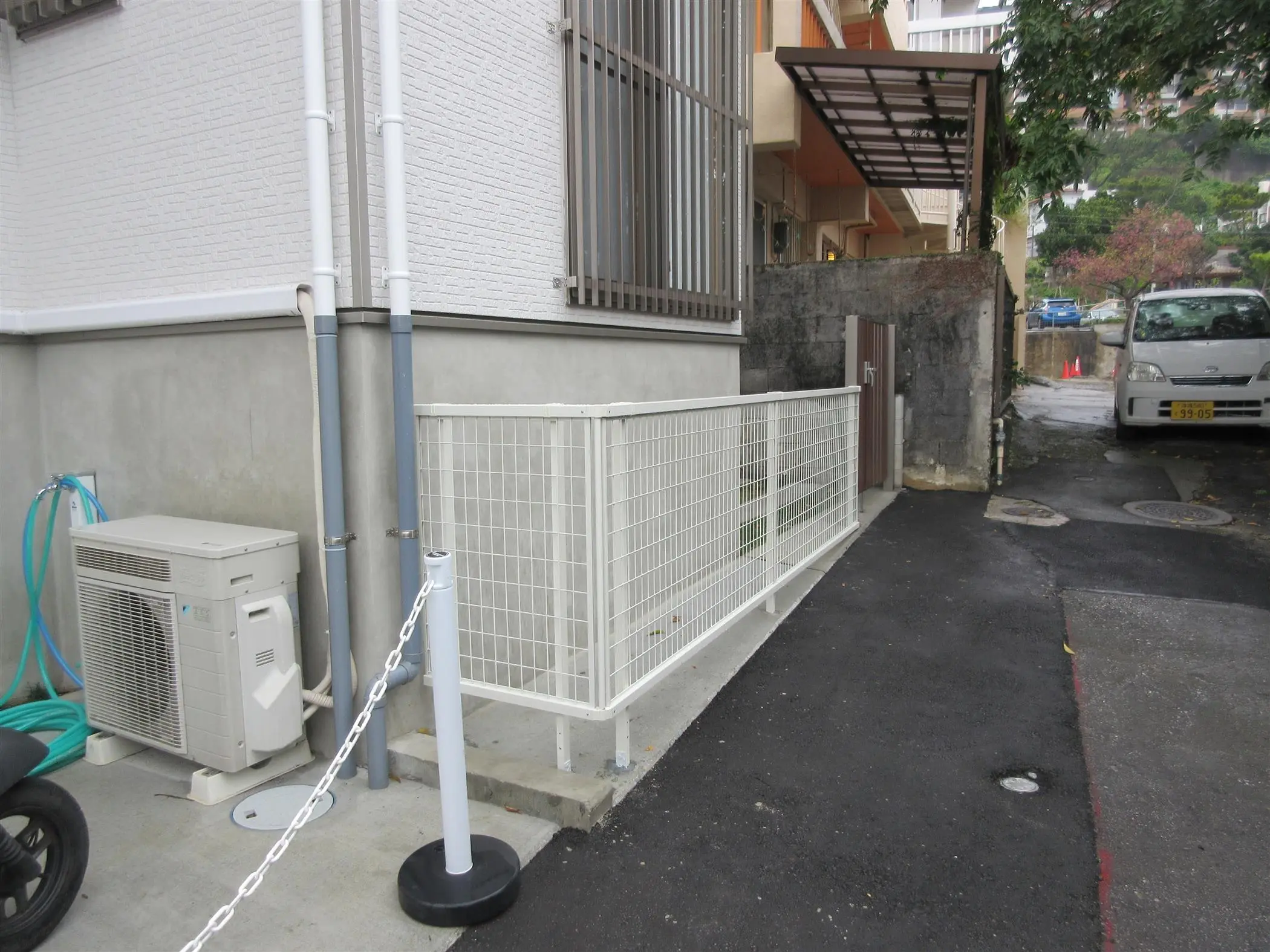 沖縄のリフォーム・那覇のリフォーム施工後の写真:門扉、フェンス設置工事