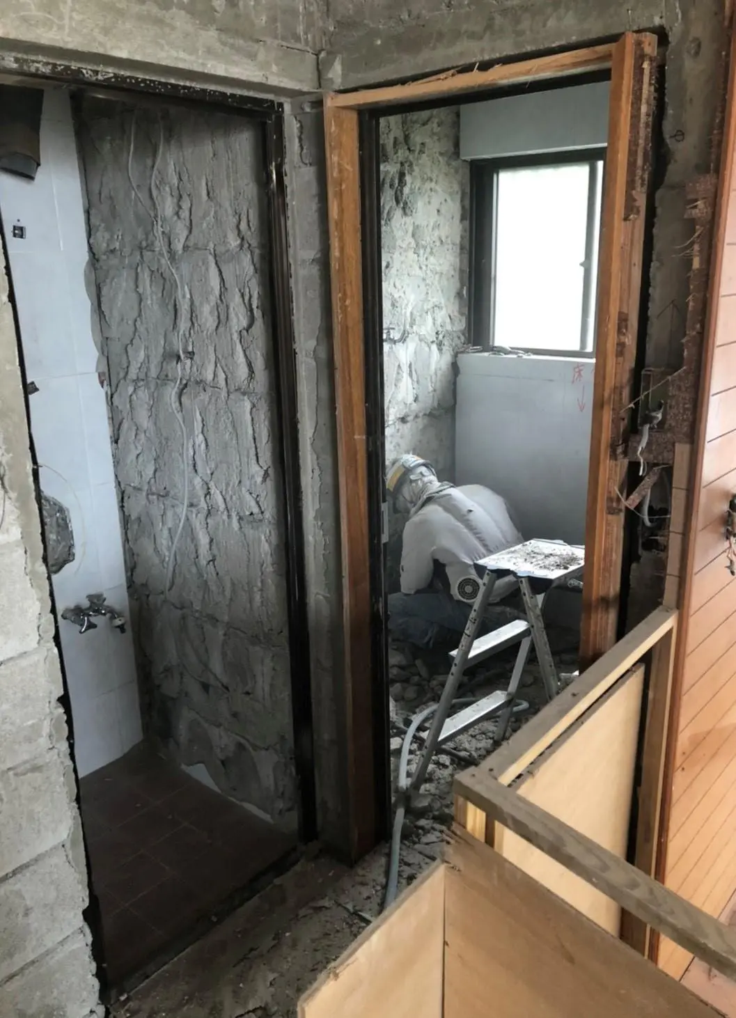 沖縄でリフォーム・那覇でリフォーム施工前の写真：浦添の実家　完全分離型二世帯住宅
